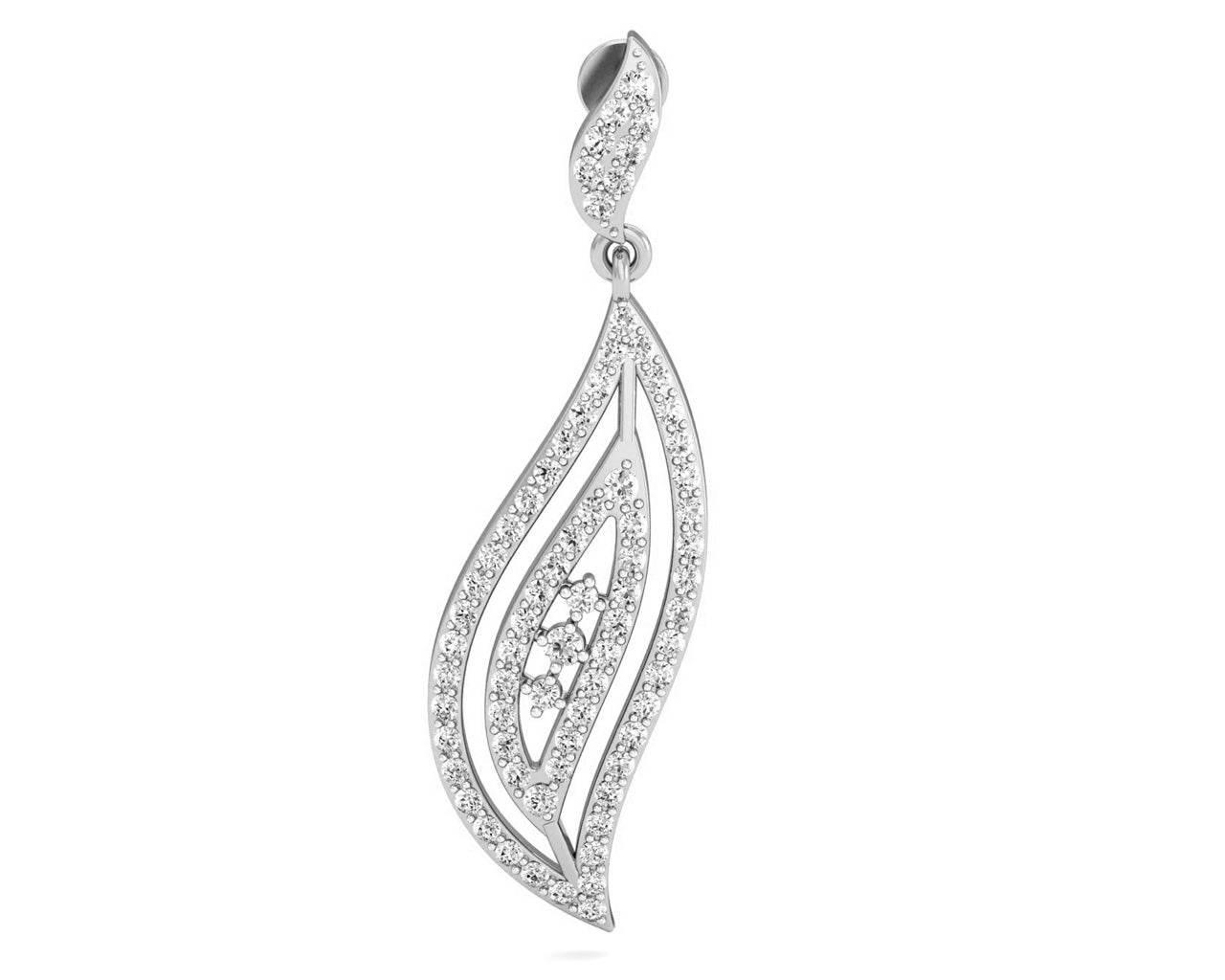 Dipti Diamond Dangle Earrings - Jewelslane
