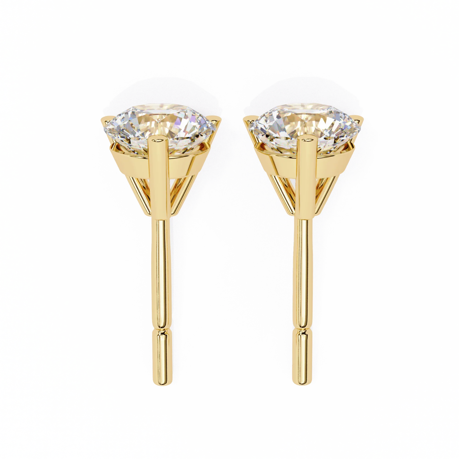 Diva Lab Grown Diamond Earstud Earring in Gold - Jewelslane