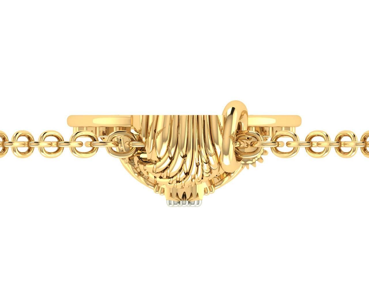 Divine Hanuman Pendant in Gold - Jewelslane