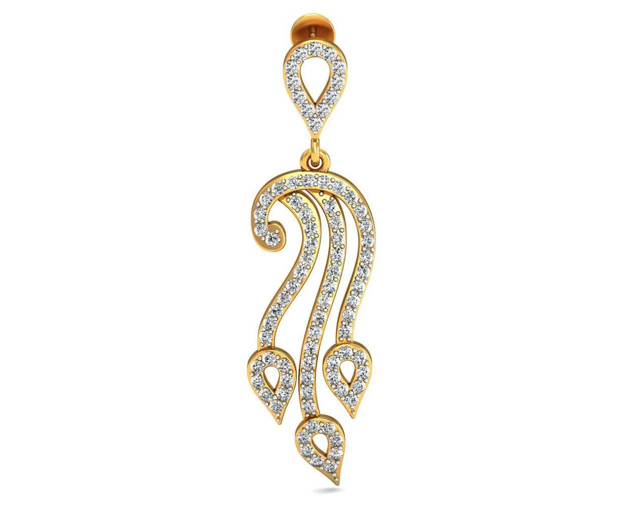 Diya Diamond Drop Earrings - Jewelslane