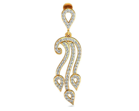 Diya Diamond Drop Earrings - Jewelslane