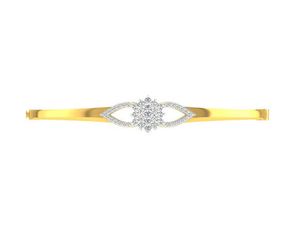Doris Diamond Half Bangle in Gold - Jewelslane