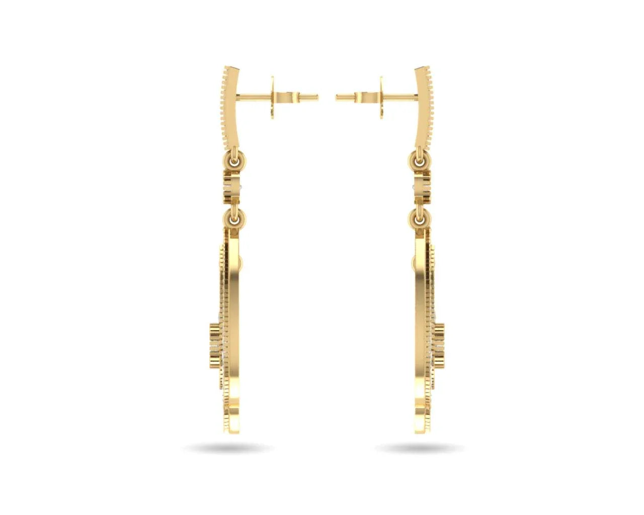 Eesha Diamond Drop Earrings - Jewelslane