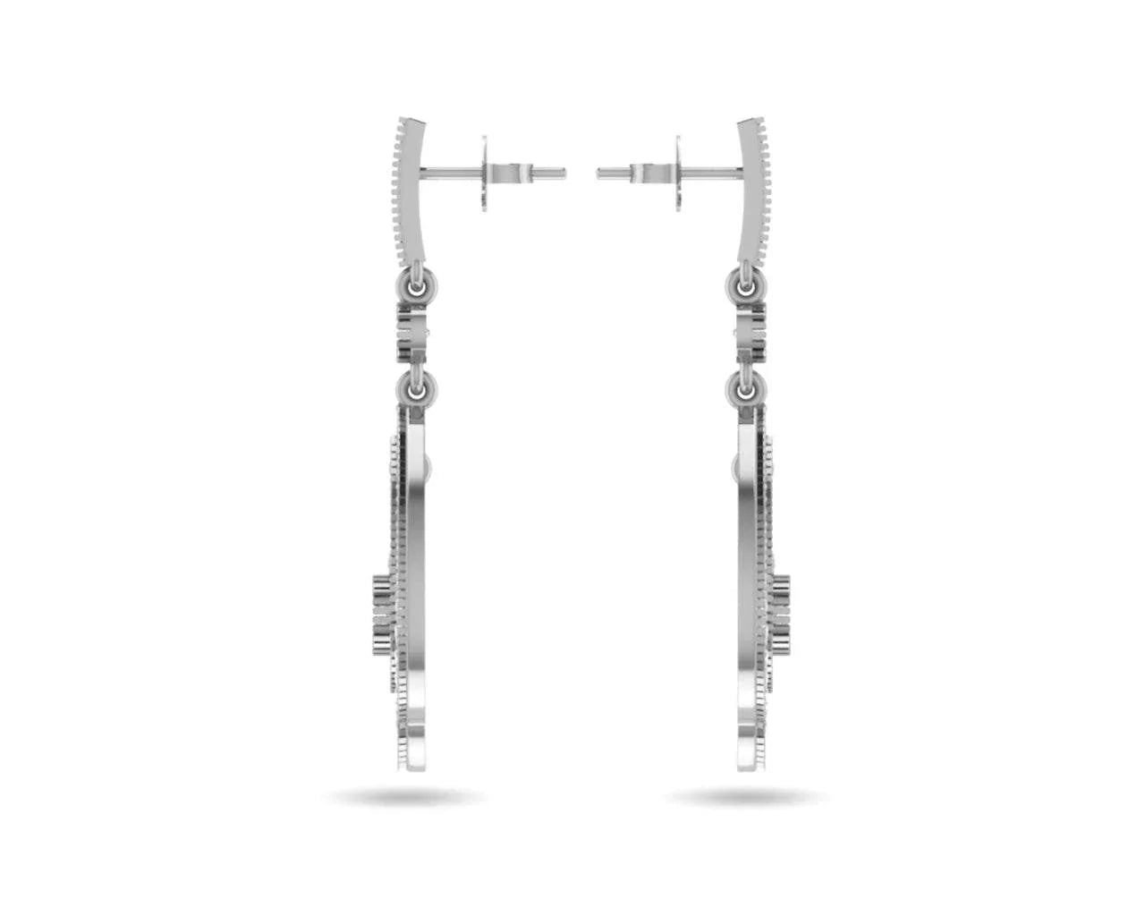 Eesha Diamond Drop Earrings - Jewelslane