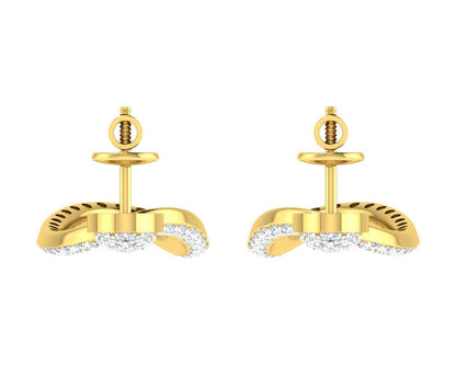 Eeva Diamond Earrings in Gold - Jewelslane