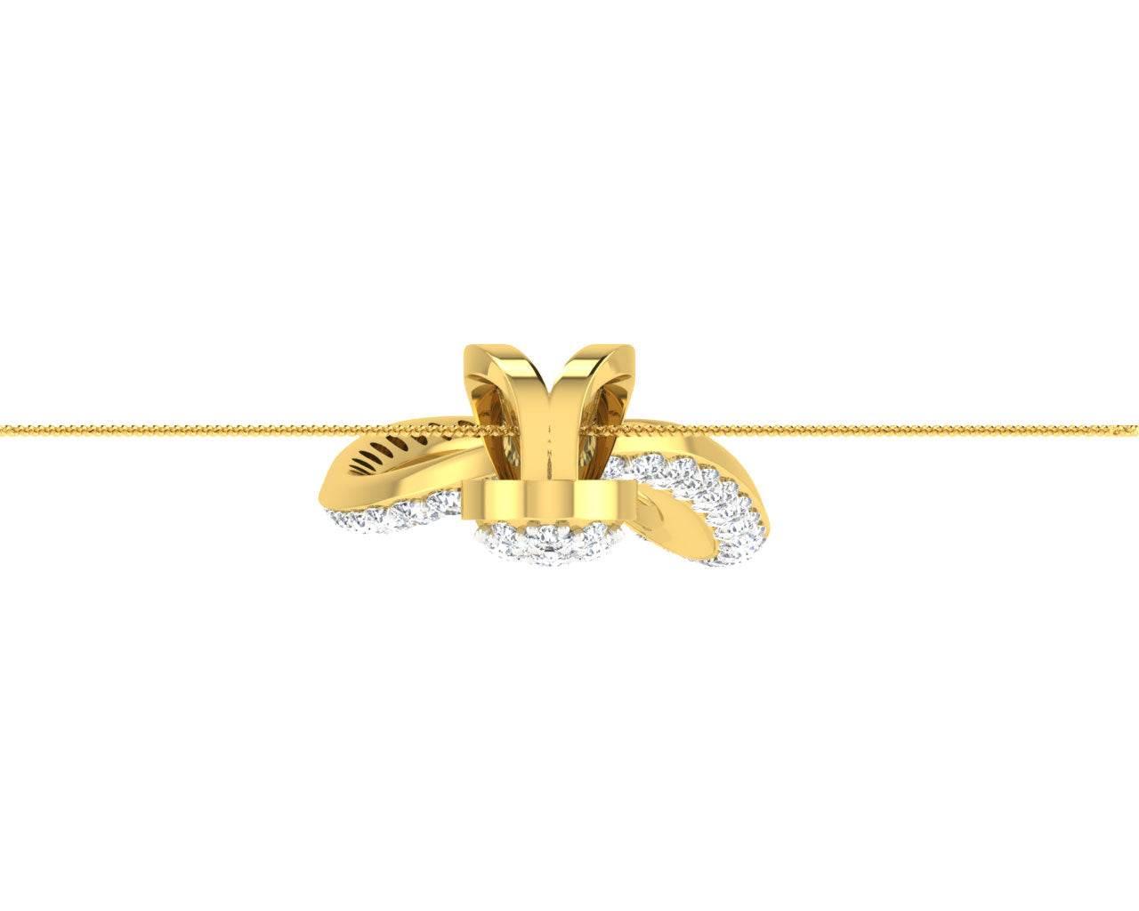Eeva Diamond Pendant in Gold - Jewelslane