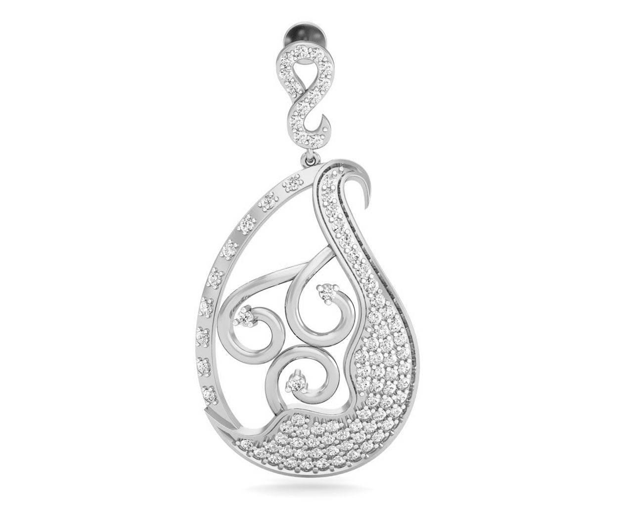 Eka Diamond Drop Earrings - Jewelslane