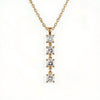 Elba Princess Cut Lab Grown Diamonds Solitaire Pendant in gold - Jewelslane