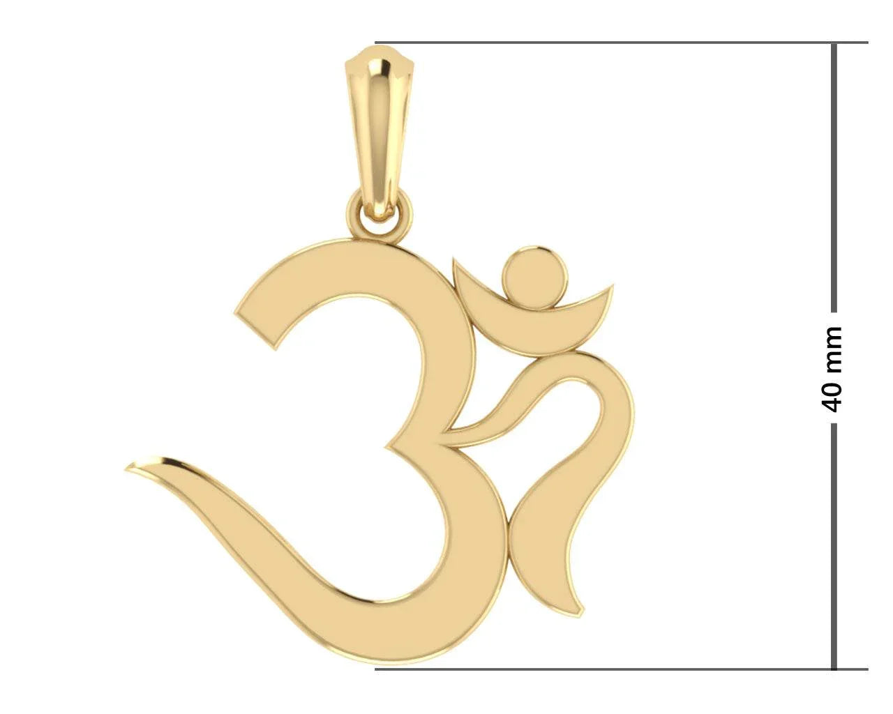 Elegant Om Gold Pendant - Jewelslane