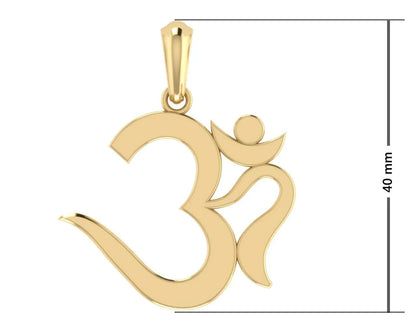 Elegant Om Gold Pendant - Jewelslane