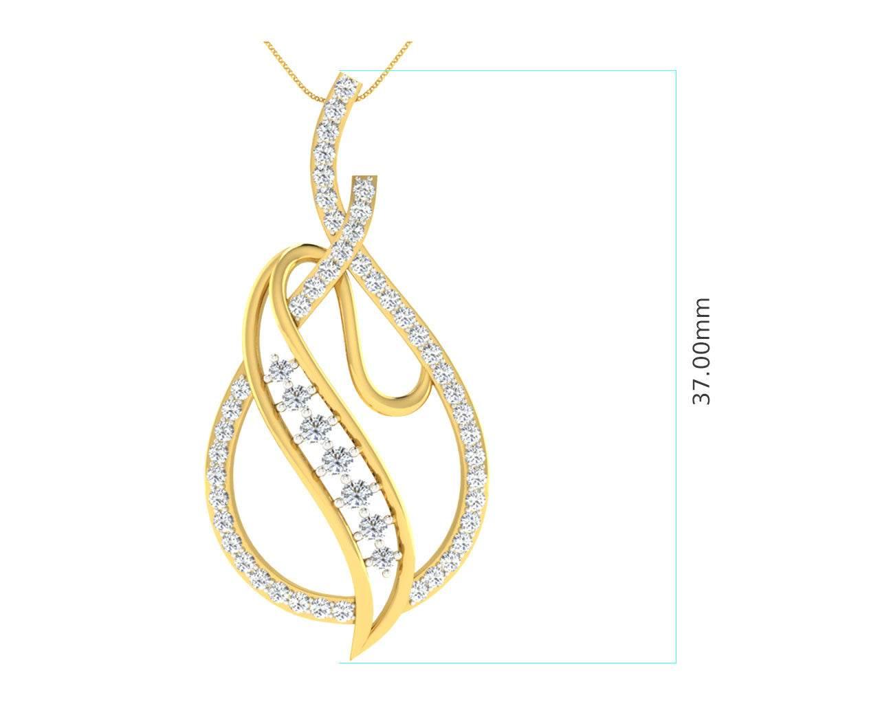 Eliza Diamond Pendant & Earrings Set - Jewelslane