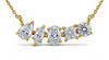 Eliza Fancy Shape Lab Diamond Solitaires Pendant necklace - Jewelslane