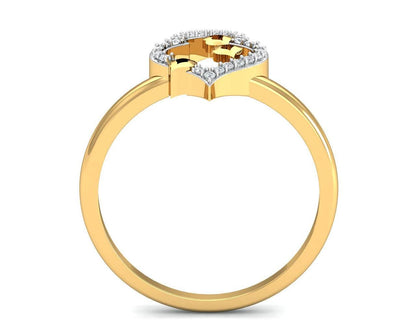 Ella Diamond Ring in Gold - Jewelslane