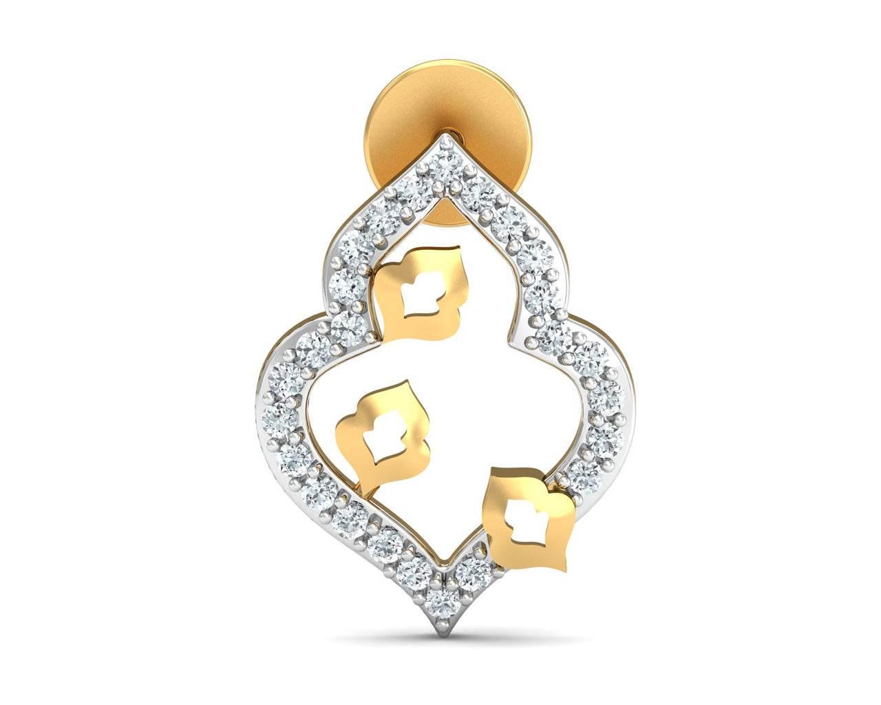 Ella Diamond Earrings in Gold - Jewelslane