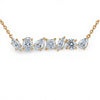 Elona Fancy Shape Diamond Solitaires Pendant Necklace - Jewelslane