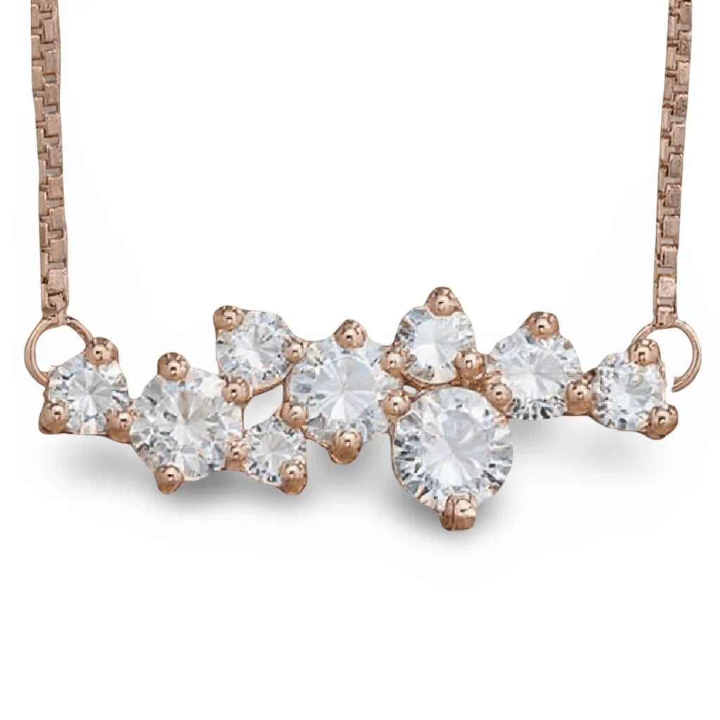 Elsa Round Brilliant Lab diamond Solitaires Pendant Necklace - Jewelslane