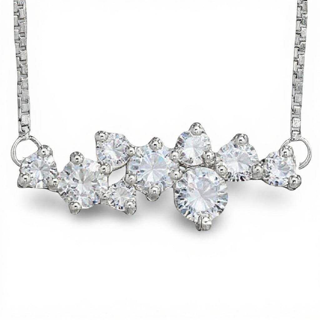 Elsa Round Brilliant Lab diamond Solitaires Pendant Necklace - Jewelslane