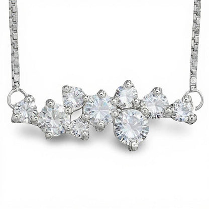 Elsa Round Brilliant Lab diamond Solitaires Pendant Necklace - Jewelslane