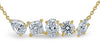 Elvi Fancy Shape Lab Diamond Solitaire Pendant Necklace - Jewelslane