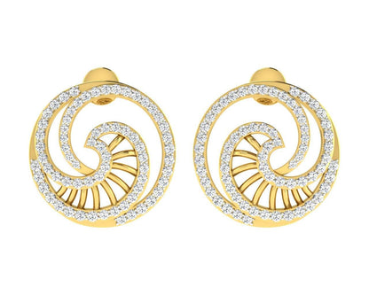 Emel Diamond Earrings in Gold - Jewelslane