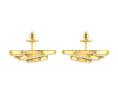 Emel Diamond Earrings in Gold - Jewelslane