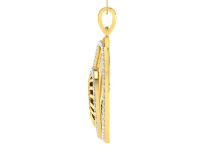 Emel Diamond Pendant In Gold - Jewelslane