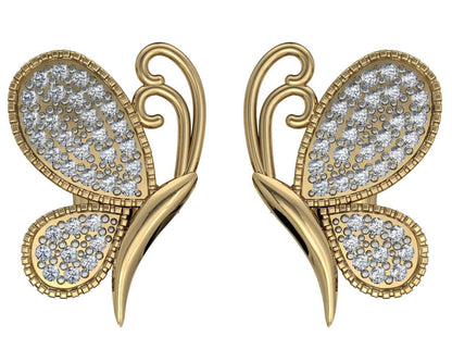 Emily Butterfly Diamond Earrings - Jewelslane