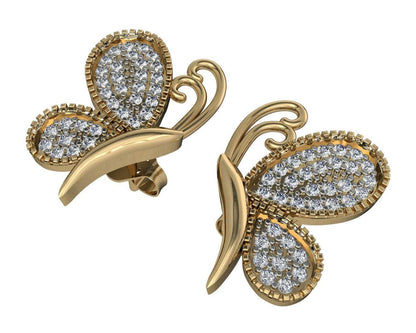 Emily Butterfly Diamond Earrings - Jewelslane