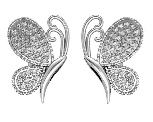 Emily Butterfly Diamond Earrings - Jewelslane