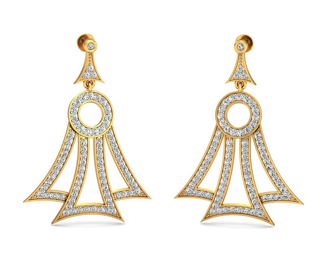 Eshika Diamond Earrings - Jewelslane