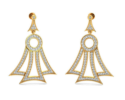 Eshika Diamond Earrings - Jewelslane