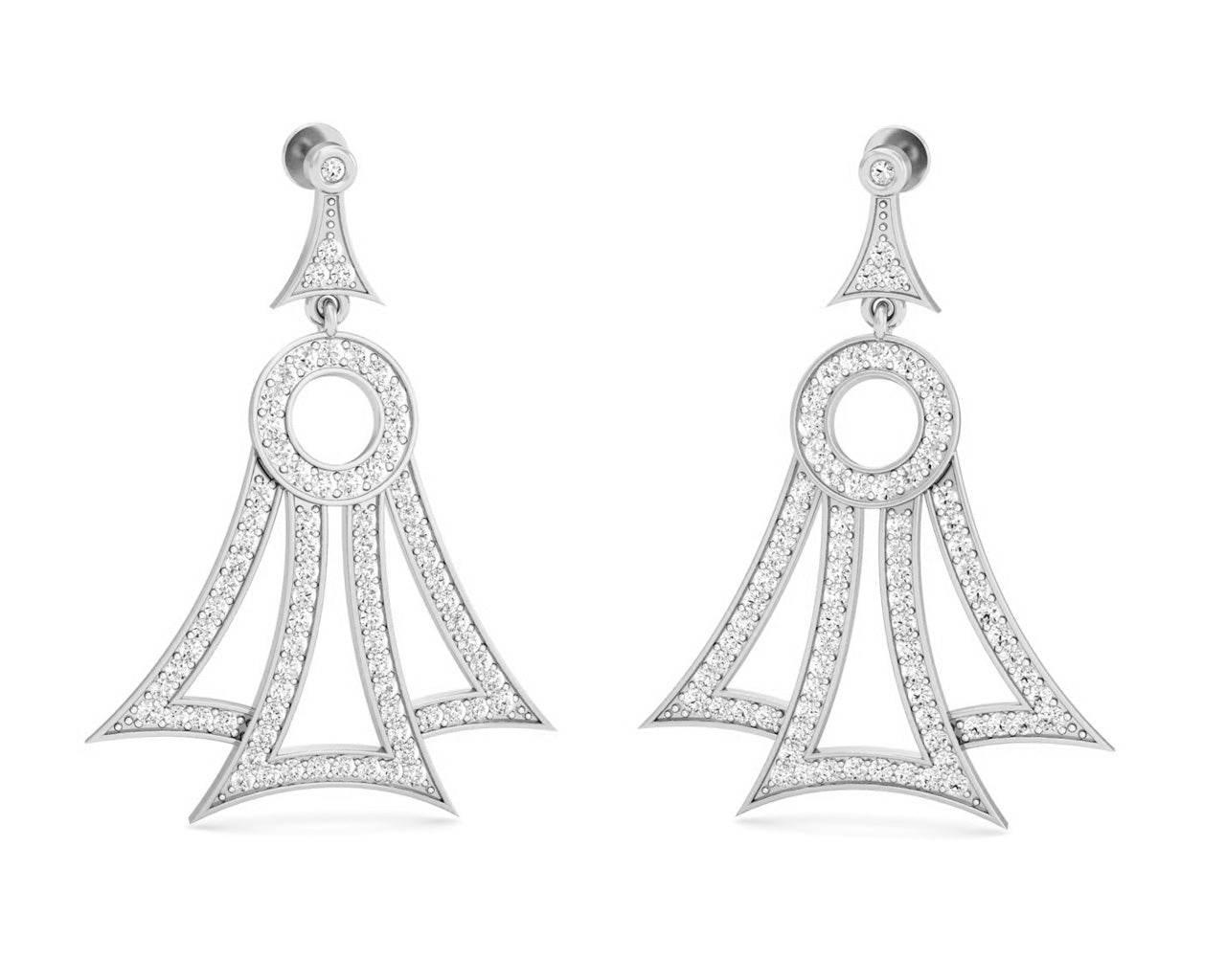 Eshika Diamond Earrings - Jewelslane