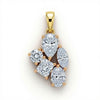 Evie Fancy Shape Lab Diamonds Solitaires Pendant IN gold - Jewelslane