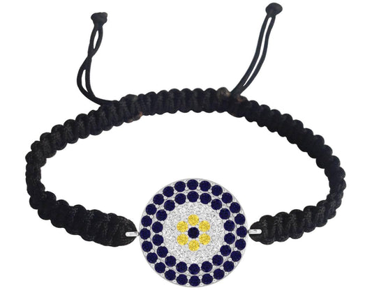 EVIL EYE SAPPHIRE & DIAMOND BRACELET - Jewelslane