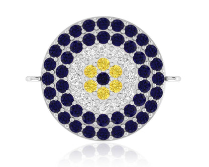 EVIL EYE SAPPHIRE & DIAMOND BRACELET - Jewelslane