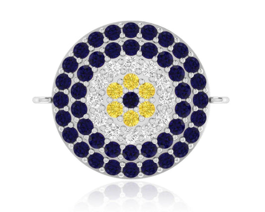 EVIL EYE SAPPHIRE & DIAMOND BRACELET - Jewelslane