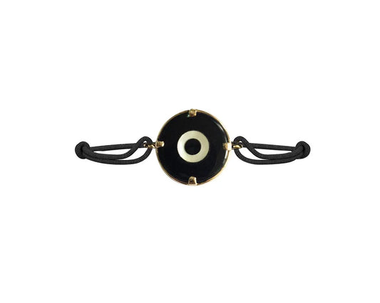 Evil eye Bracelet for Men in gold - Jewelslane