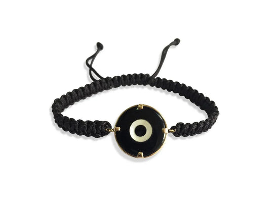 Evil eye Bracelet for Men in gold - Jewelslane