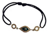 Evil Eye Diamond Bracelet in Silver with 45 diamonds - Jewelslane
