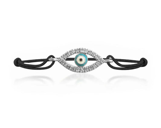 Evil Eye Enamel Diamond Bracelet - Jewelslane