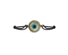 Evil eye Mother of Pearl Bracelet on adjustable thread - Jewelslane