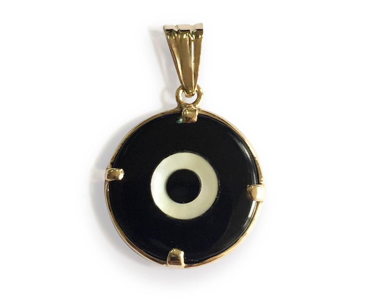 Evil eye pendant for Men in gold - Jewelslane