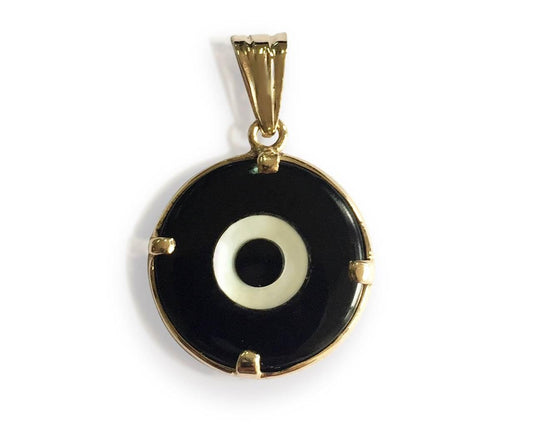 Evil eye pendant for Men in gold - Jewelslane