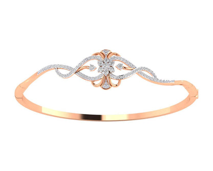 Fain Ladies Diamond Bangle in Gold - Jewelslane