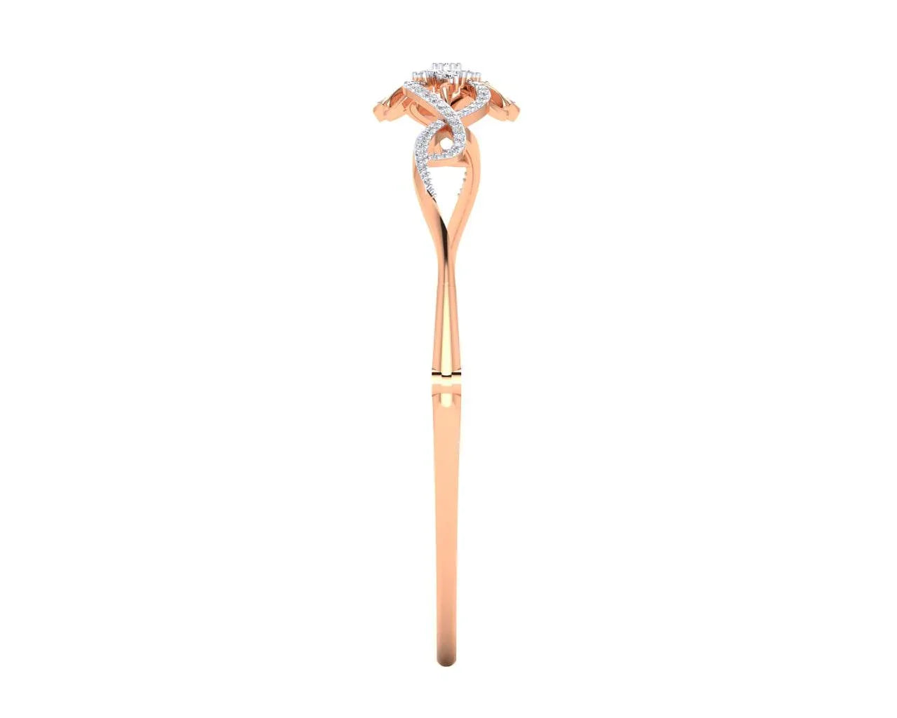 Fain Ladies Diamond Bangle in Gold - Jewelslane