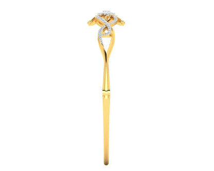 Fain Ladies Diamond Bangle in Gold - Jewelslane