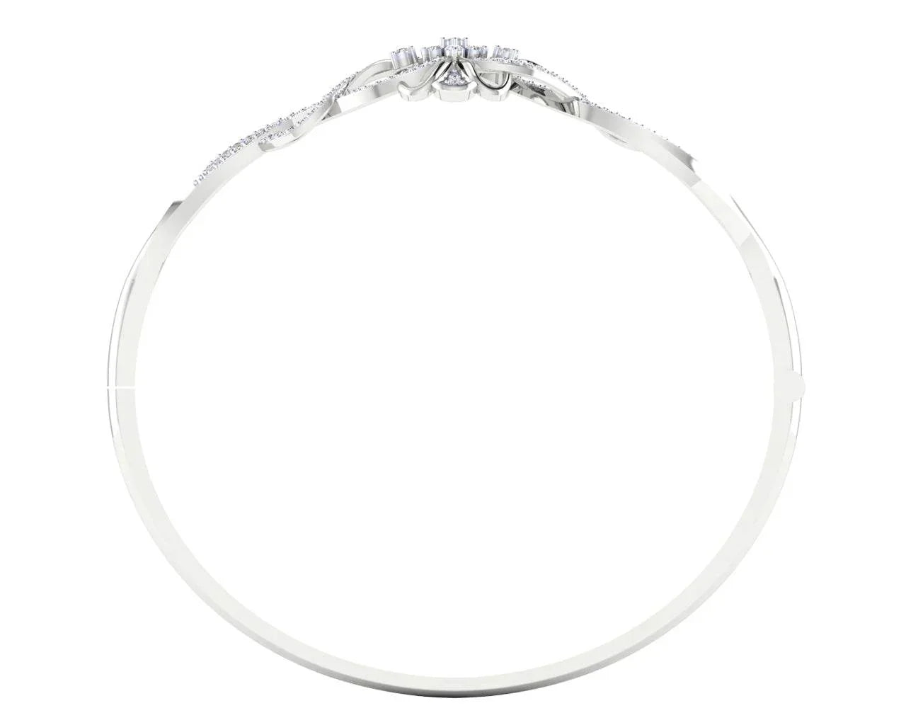 Fain Ladies Diamond Bangle in Gold - Jewelslane