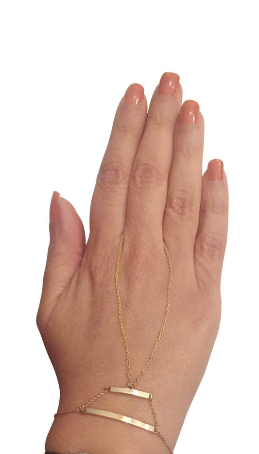 Fancy Gold Identity Bracelet for Women - Jewelslane