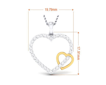 Fania Valentine Special Diamond Pendant - Jewelslane