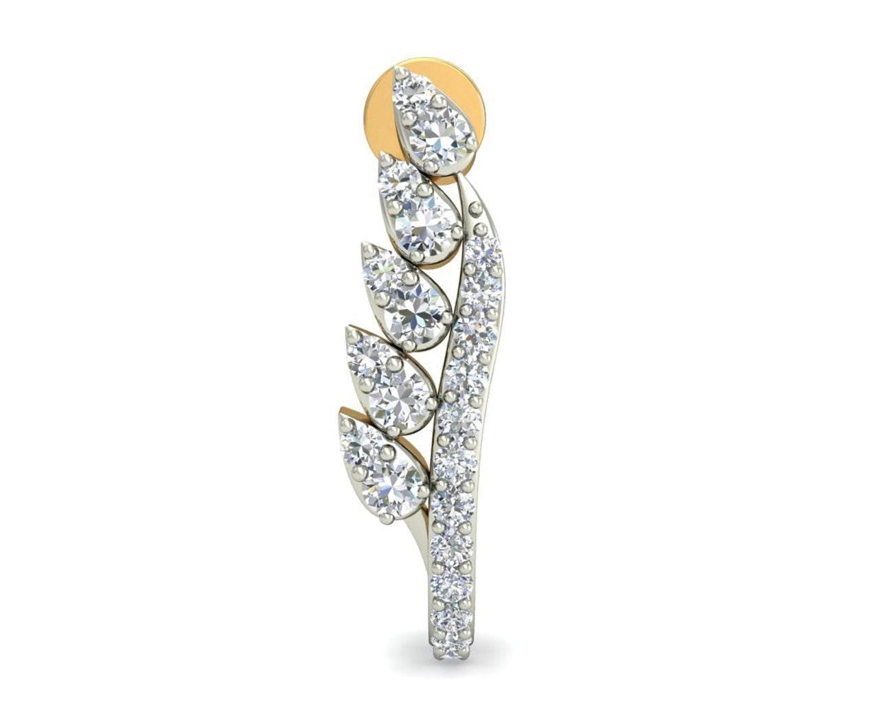 Fara Diamond Hoop Earrings - Jewelslane